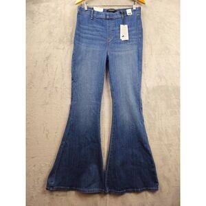 Judy Blue Pull On Super Flare High Rise Jeans Stretch Size 11/30 NWT
